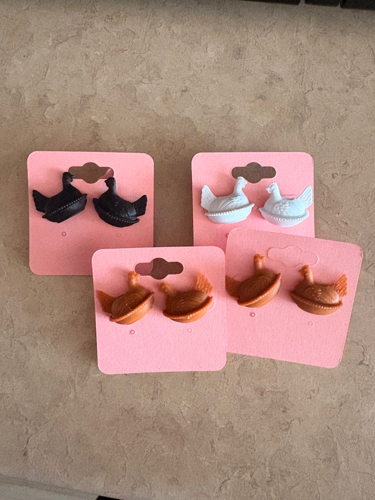 Chicken Earrings