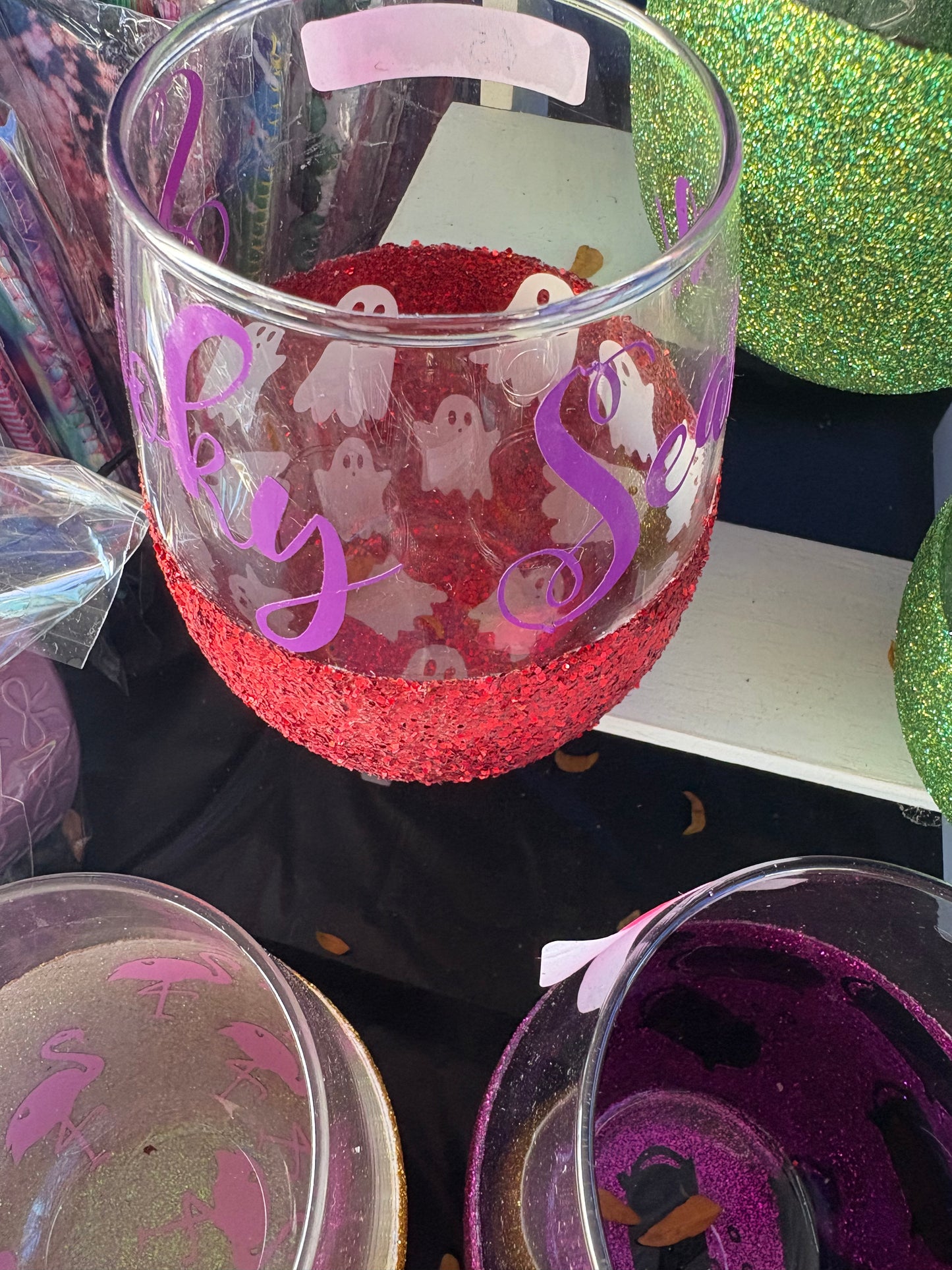 Glitter Wine Glasses