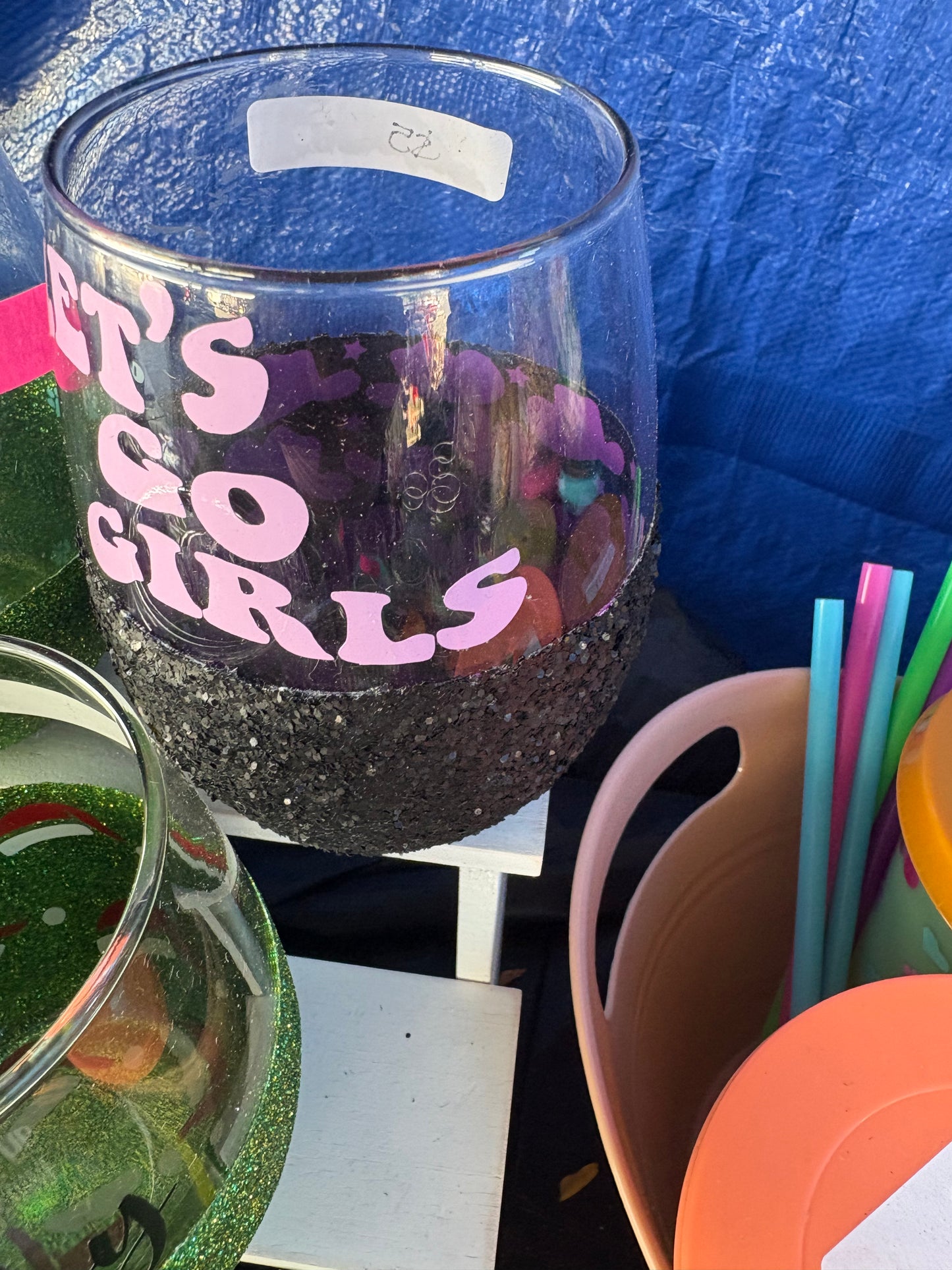 Glitter Wine Glasses