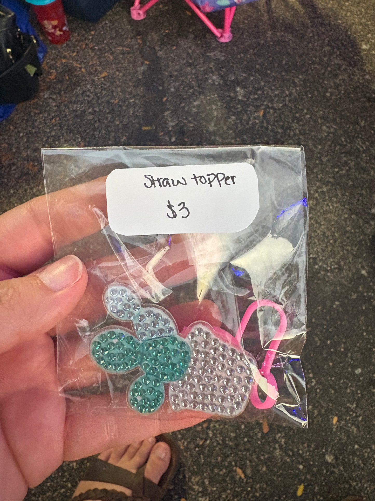 Diamond Straw Toppers