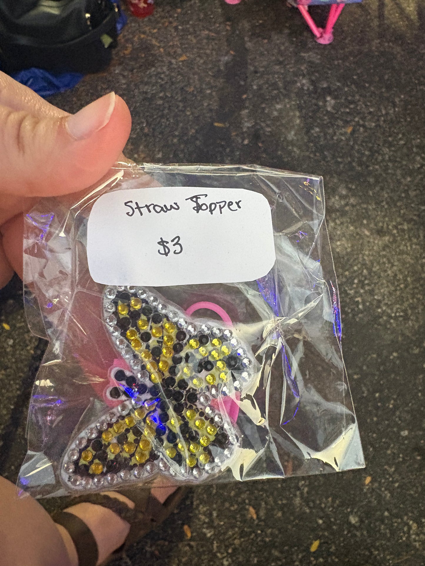 Diamond Straw Toppers