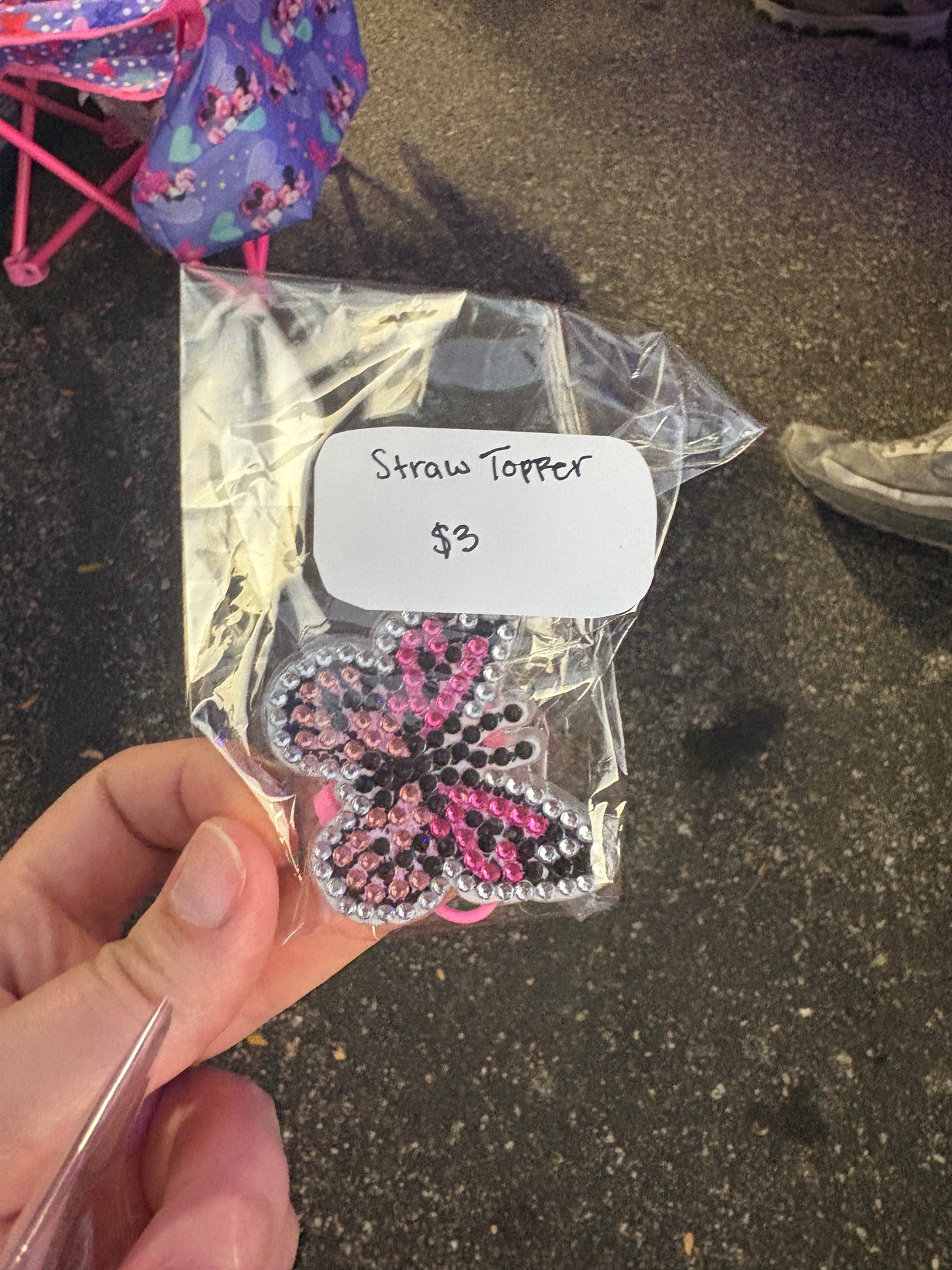 Diamond Straw Toppers