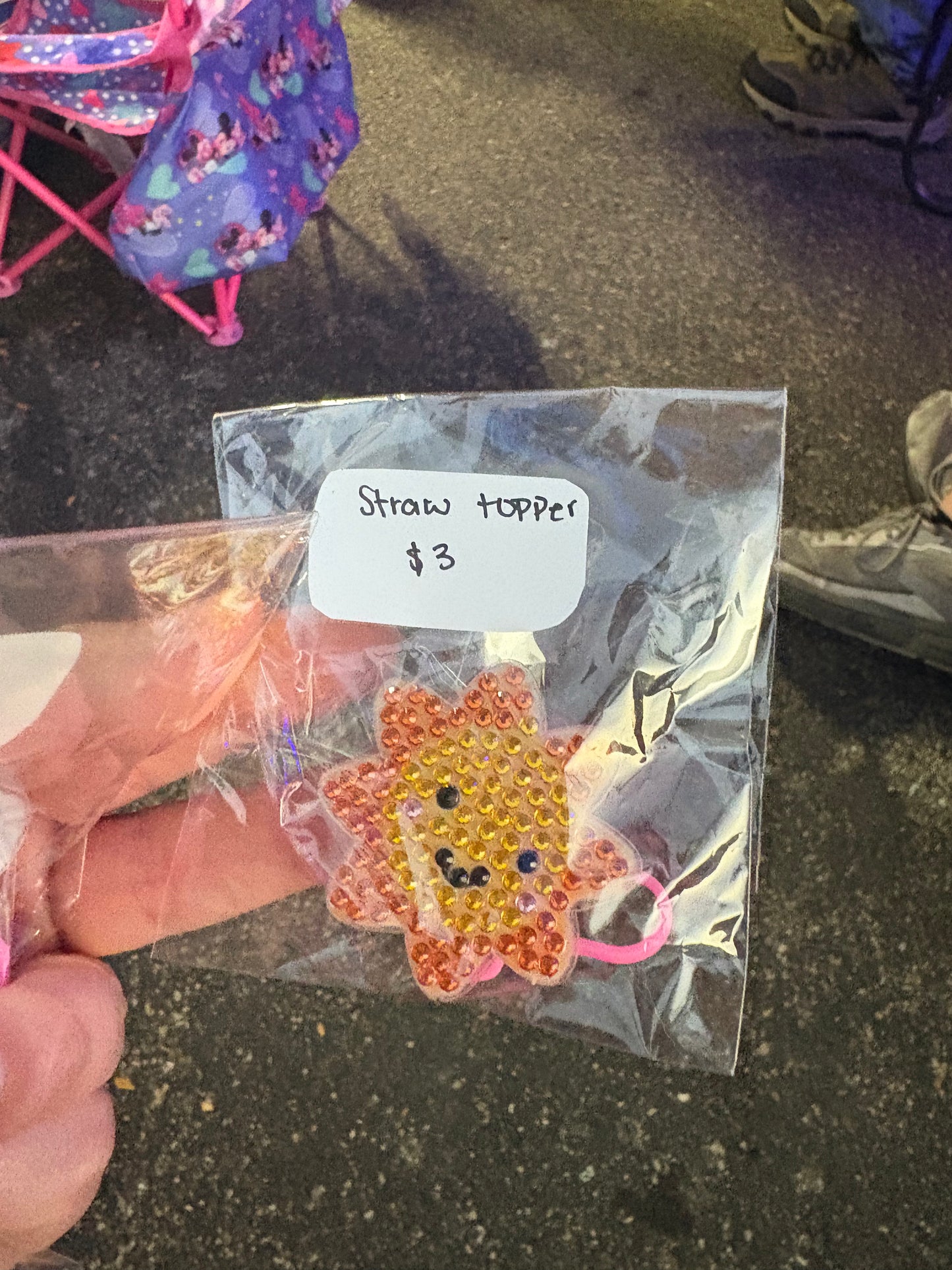 Diamond Straw Toppers