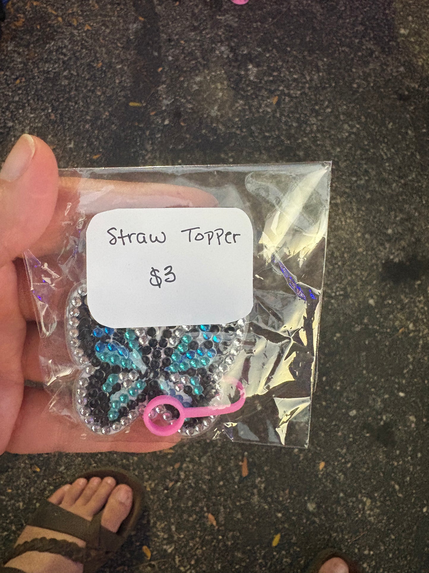 Diamond Straw Toppers