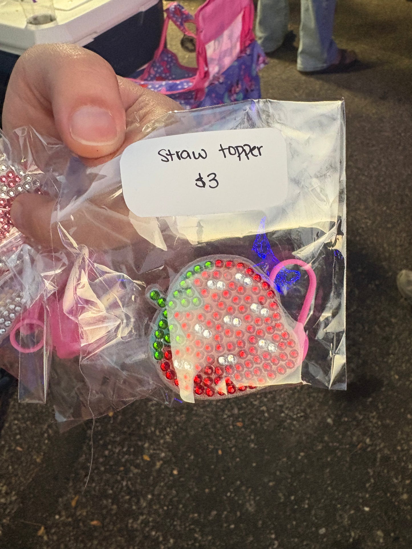 Diamond Straw Toppers