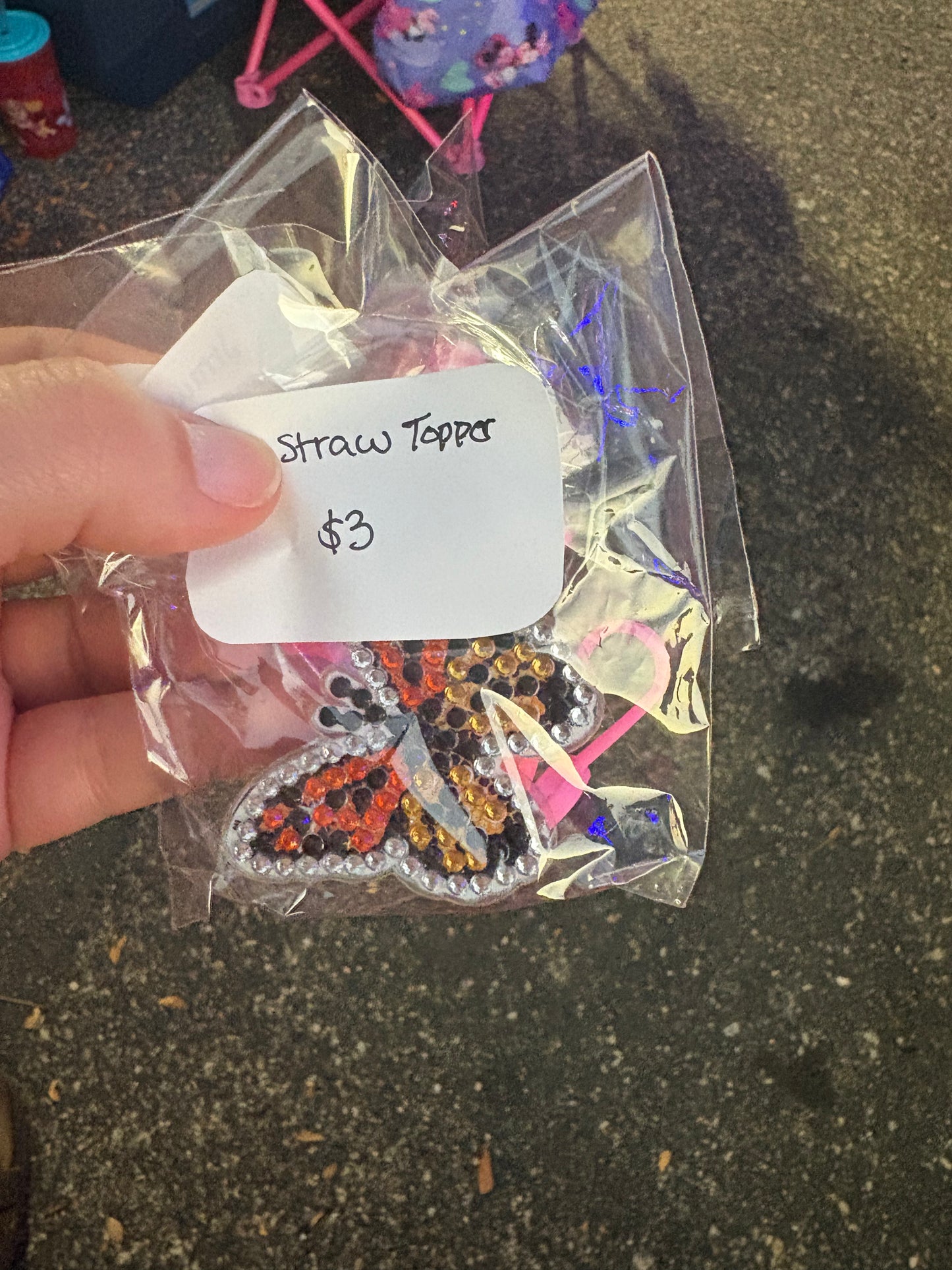 Diamond Straw Toppers