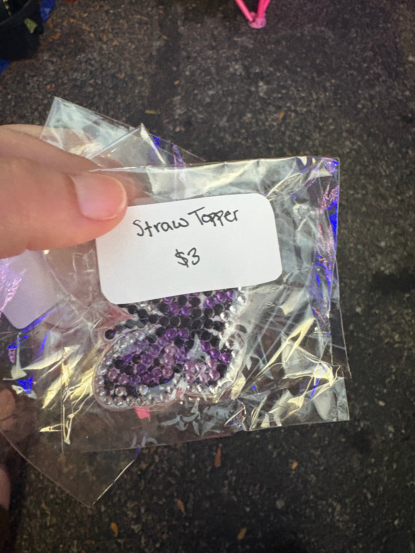 Diamond Straw Toppers