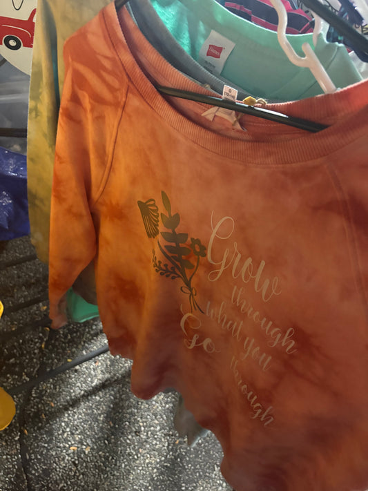 Grow through what you go through sweater